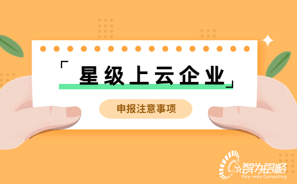 星級上云企業申報注意事項