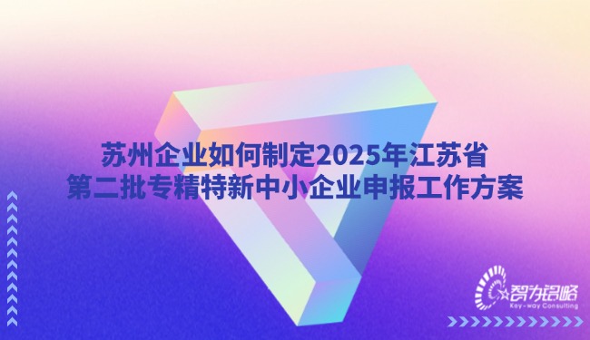 1751338508110995.jpg 蘇州企業如何制定2025年江蘇省*二批專精特新中小企業申報工作方案.jpg